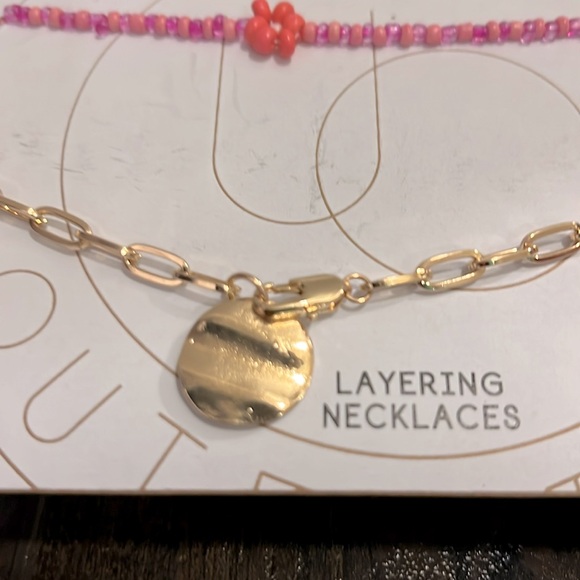 NEW Urban Outfitters Mimi Beaded Layering Adjustable Length Necklaces Set - Picture 3 of 5